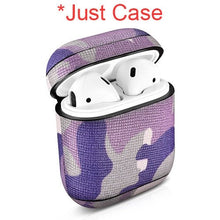 Load image into Gallery viewer, Camouflage Leather Earphone Case For Apple Airpods Airpod Accessories Dust - proof Protective Cover Bluetooth Headphone Case Decor - Rasmarv