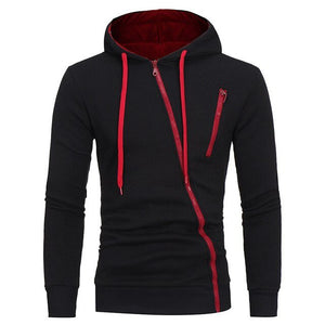 Casual Solid Tracksuit Zipper Hooded Sweatshirt Jacket +Sweatpants Mens Tracksuit - Rasmarv