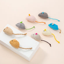Load image into Gallery viewer, Interactive Cat Toy Set: 8-Piece Simulated Plush Mice for Engaging Play and Boredom Relief