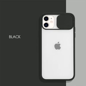 Clear Camera Protection Case with Slide Cover for iPhone 11 Pro Max, SE, XR, XS Max, 6, 6S, 7, 8 Plus - Rasmarv