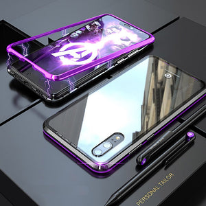 Case For Samsung Galaxy Note 9 / Note 8 Transparent Full Body Cases Solid Colored Hard Tempered Glass / Metal - Rasmarv