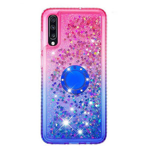 Case For Samsung Galaxy A6 / A6+ / A5 Shockproof / Rhinestone / Flowing Liquid Back Cover Glitter Shine / Color Gradient Soft TPU - Rasmarv