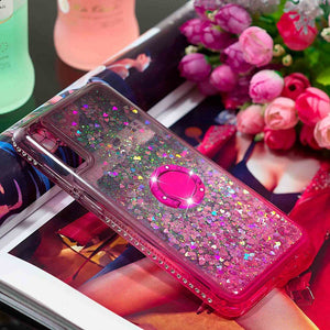 Case For Samsung Galaxy A6 / A6+ / A5 Shockproof / Rhinestone / Flowing Liquid Back Cover Glitter Shine / Color Gradient Soft TPU - Rasmarv