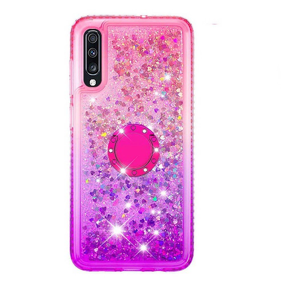 Case For Samsung Galaxy A6 / A6+ / A5 Shockproof / Rhinestone / Flowing Liquid Back Cover Glitter Shine / Color Gradient Soft TPU - Rasmarv