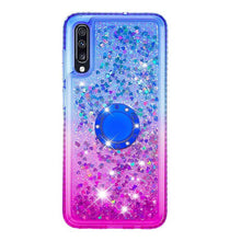 Load image into Gallery viewer, Case For Samsung Galaxy A6 / A6+ / A5 Shockproof / Rhinestone / Flowing Liquid Back Cover Glitter Shine / Color Gradient Soft TPU - Rasmarv