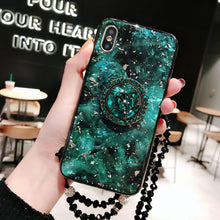 Load image into Gallery viewer, Case For Huawei Huawei P20 / Huawei P20 Pro / Huawei P30 Rhinestone / with Stand / Ring Holder Back Cover Solid Colored Soft TPU - Rasmarv