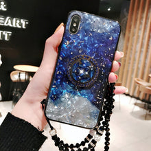 Load image into Gallery viewer, Case For Huawei Huawei P20 / Huawei P20 Pro / Huawei P30 Rhinestone / with Stand / Ring Holder Back Cover Solid Colored Soft TPU - Rasmarv