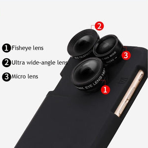 4 In 1 Telescope lense Mobile Phone Case for Iphone x 8plus 7 plus 6 plus 8 7 6s Camera lenses Outdoor Hunting - Rasmarv