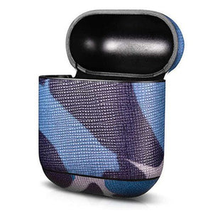 Camouflage Leather Earphone Case For Apple Airpods Airpod Accessories Dust - proof Protective Cover Bluetooth Headphone Case Decor - Rasmarv