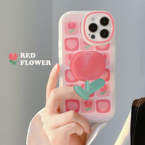 Tulips iPhone 13 Cases Precise Hole Position PVC Mobile Phone Soft Case eprolo