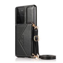 Load image into Gallery viewer, Samsung S22ultra Mobile Phone Shell Diagonal S20FE Card Leather Case Note20 Multifunctional Protective Cover - Rasmarv