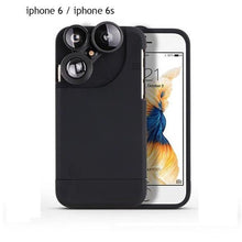 Load image into Gallery viewer, 4 In 1 Telescope lense Mobile Phone Case for Iphone x 8plus 7 plus 6 plus 8 7 6s Camera lenses Outdoor Hunting - Rasmarv