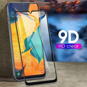 9D Curved Tempered Glass on the For Samsung Galaxy A30 A50 A10 Screen Protector on For Samsung M10 M20 M30 Protective Glass Film - Rasmarv