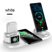 Load image into Gallery viewer, 6 in 1 Wireless Charger Dock Station for iPhone/Android/Type - C USB Phones 10W Qi Fast Charging For Apple Watch AirPods Pro - Rasmarv