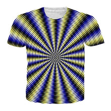 Load image into Gallery viewer, Black And White Vertigo Hypnotic Printing T Shirt Unisex Funny Short Sleeved Tees Men/women Tops Men&#39;s 3D T-shirt - Rasmarv