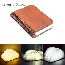 Load image into Gallery viewer, Folding Wooden Book table Desk Lamp, Turning Pages - Rasmarv