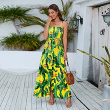 Load image into Gallery viewer, Trendy Boho Sling Long Dress | Spring/Summer Collection with High Waist Split