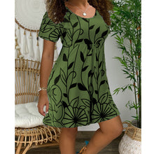 Load image into Gallery viewer, Women&#39;s Trendy Short Sleeve Dress | Perfect for Spring and Summer