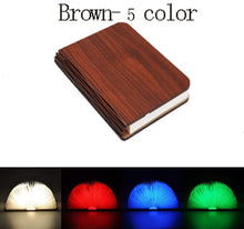 Load image into Gallery viewer, Folding Wooden Book table Desk Lamp, Turning Pages - Rasmarv