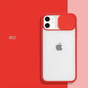 Clear Camera Protection Case with Slide Cover for iPhone 11 Pro Max, SE, XR, XS Max, 6, 6S, 7, 8 Plus - Rasmarv