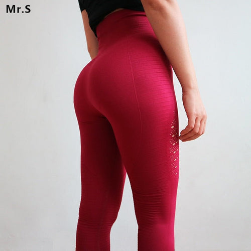 Diqian Super Stretchy Women Gym Tights Energy Seamless Tummy Control Yoga Pants High Waist Sport Leggings Purple Running Pant - Rasmarv