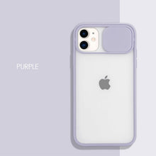 Load image into Gallery viewer, Clear Camera Protection Case with Slide Cover for iPhone 11 Pro Max, SE, XR, XS Max, 6, 6S, 7, 8 Plus - Rasmarv