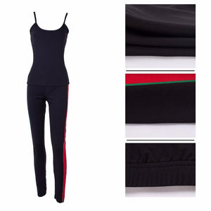 Fashion two piece set tracksuit women clothes Plus size Sexy halter top and pants - Rasmarv