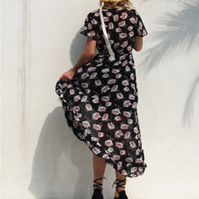 Load image into Gallery viewer, Summer Elegance Floral Print Maxi Dress | V-Neck with Sexy Side Split