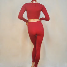 Load image into Gallery viewer, 2 pieces long sleeve bandage Sets Sexy Crop Tops And Pants Sets Party Sexy Bodycon Bandage Dress - Rasmarv