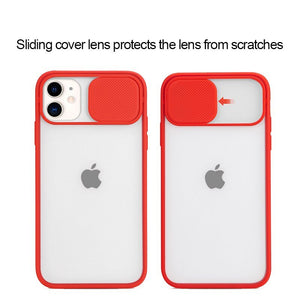 Clear Camera Protection Case with Slide Cover for iPhone 11 Pro Max, SE, XR, XS Max, 6, 6S, 7, 8 Plus - Rasmarv