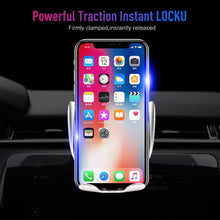 Load image into Gallery viewer, Automatic Clamping Wireless Car Charger Air Vent Phone Holder 360 Degree Rotation USB Charging Mount Bracket - Rasmarv