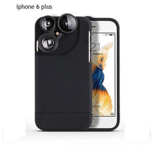 Load image into Gallery viewer, 4 In 1 Telescope lense Mobile Phone Case for Iphone x 8plus 7 plus 6 plus 8 7 6s Camera lenses Outdoor Hunting - Rasmarv