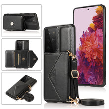 Load image into Gallery viewer, Samsung S22ultra Mobile Phone Shell Diagonal S20FE Card Leather Case Note20 Multifunctional Protective Cover - Rasmarv