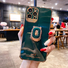 Load image into Gallery viewer, Boucho Luxury electroplating phone case for iphone 12 Pro MAX 11 Pro XS XR X SE 6 6s 7 8 plus 12Mini Phone Holder Ring Grip Case - Rasmarv