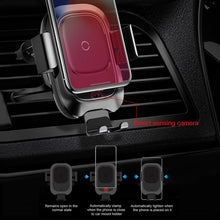 Load image into Gallery viewer, Baseus Qi Car Wireless Charger For iPhone Xs Max Xr X Samsung S10 S9 Intelligent Infrared Fast Wirless Charging Car Phone Holder - Rasmarv