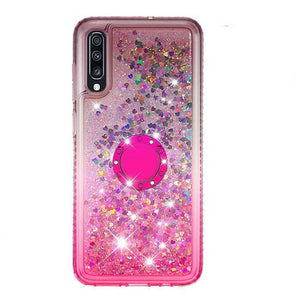 Case For Samsung Galaxy A6 / A6+ / A5 Shockproof / Rhinestone / Flowing Liquid Back Cover Glitter Shine / Color Gradient Soft TPU - Rasmarv