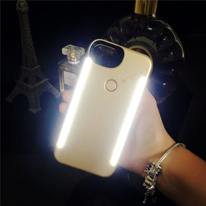 New arrival For iPhone XS MAX XR anti-fall 3 generations  Light Up selfie flash phone Case for iphone 11 Pro X XS 6 6s 7 8 plus eprolo