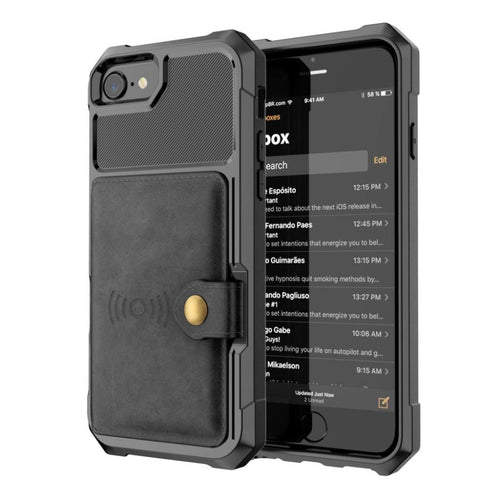 PU Leather Wallet Car magnetic Case for iPhone X XS XR XS Max 6 6S 7 8 Plus Card Holder Wallet Flip Cover eprolo