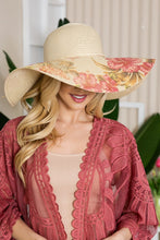 Load image into Gallery viewer, Justin Taylor Floral Bow Detail Sunhat Trendsi