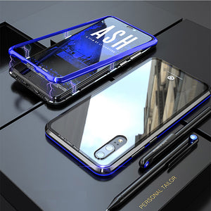 Case For Samsung Galaxy Note 9 / Note 8 Transparent Full Body Cases Solid Colored Hard Tempered Glass / Metal Rasmarv