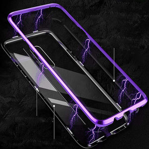 Case For Samsung Galaxy Note 9 / Note 8 Transparent Full Body Cases Solid Colored Hard Tempered Glass / Metal Rasmarv