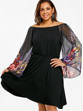 Load image into Gallery viewer, Plus Size Flower Printed Party Dress eprolo