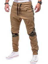 Load image into Gallery viewer, Elastic Waist Camo Patchwork Jogger Pants eprolo