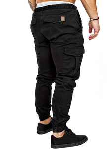 Side Pockets Elastic Cuffed Jogger Pants eprolo