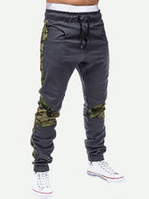 Load image into Gallery viewer, Elastic Waist Camo Patchwork Jogger Pants eprolo