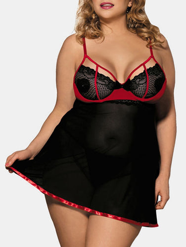 Lingerie Mesh Plus Size Babydoll eprolo