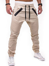 Load image into Gallery viewer, Zippers Embellished Drawstring Jogger Pants eprolo