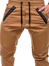 Load image into Gallery viewer, Zippers Embellished Drawstring Jogger Pants eprolo