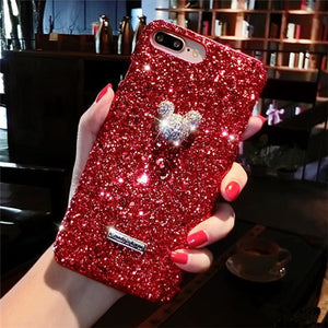 Luxury Bling Glitter Case For Iphone X XS MAX XR 8 8 Plus 7 7 Plus Case Crystal Bee For Iphone 6 6S Plus 5 5S SE Case eprolo