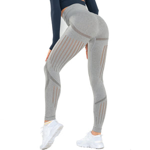 Yoga Pants Gym Shark Leggings Sport Women Fitness Energy Seamless High Waist Running Tights Push Up Athletic Exercise Pants eprolo